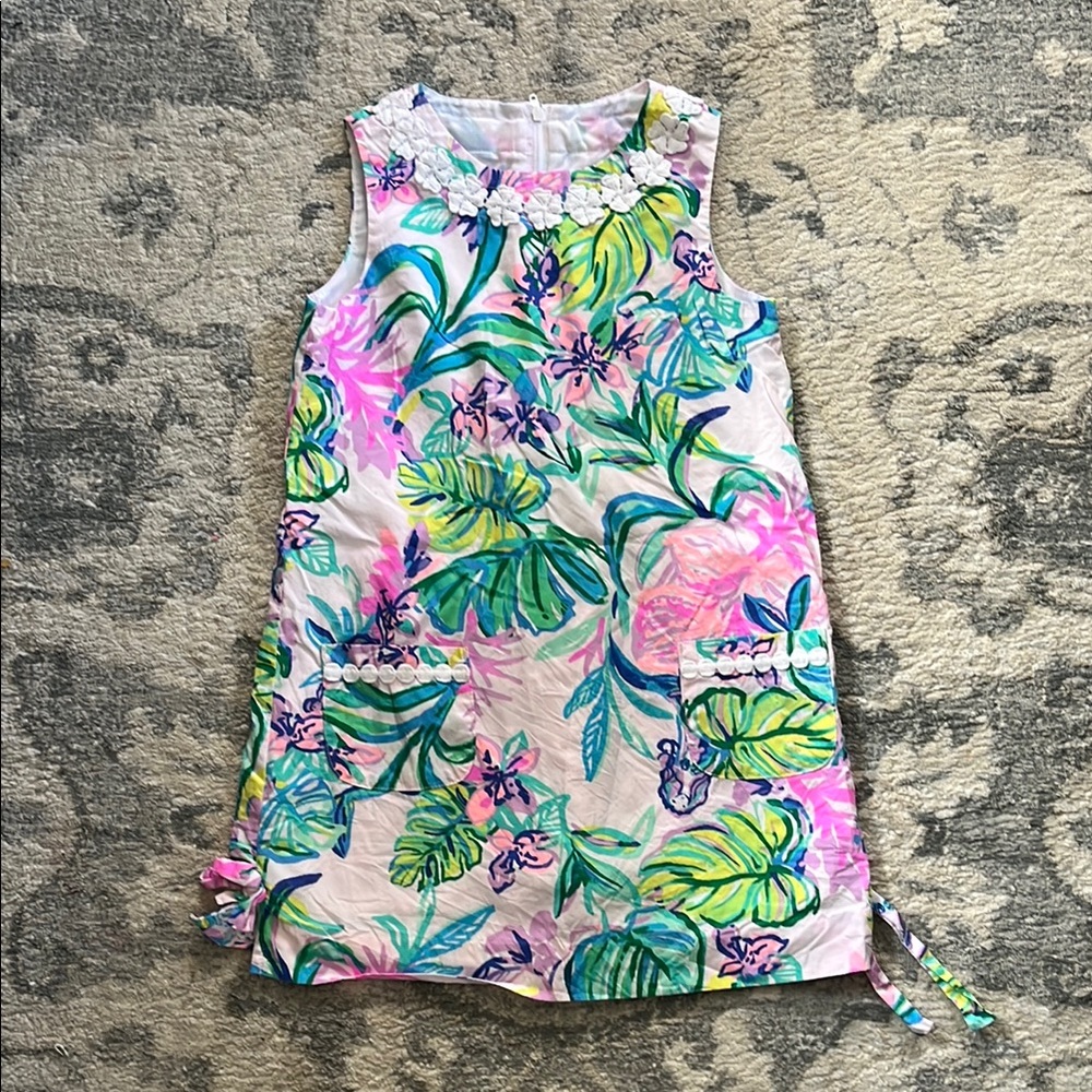 Lilly Pulitzer Kids Dress - Pink, Green, Blue Floral size 4